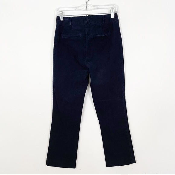 ANTHROPOLOGIE Essential Collection Navy Corduroy Ankle Crop Size 6 - Picture 3 of 10